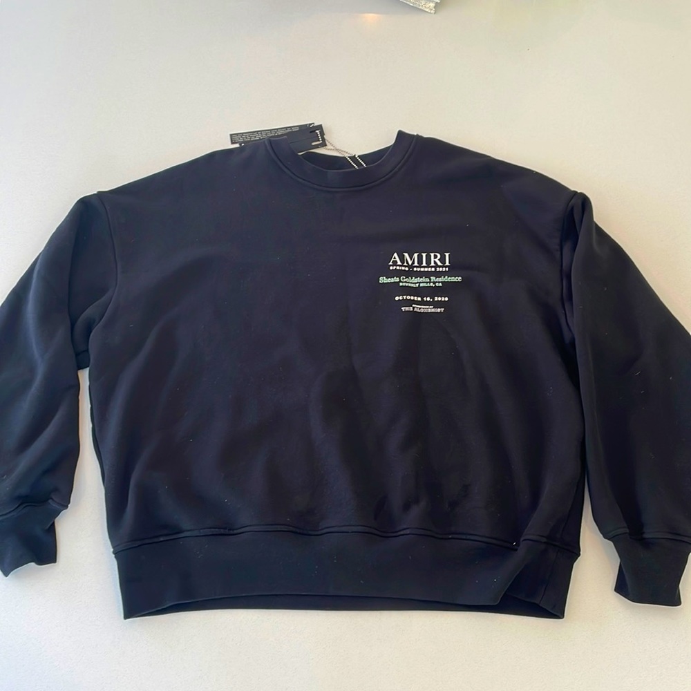 Amiri oversize sweat size:Large black